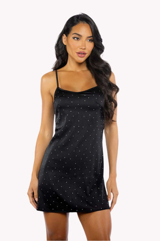 Rhinestone Chemise Dress, Sparkly Night Dress