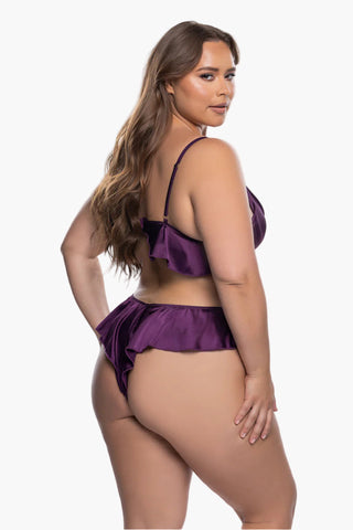 PAULA SATIN BRALETTE & PANTY SET